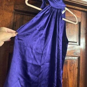 Ramy Brook Deep Purple Satin Dress